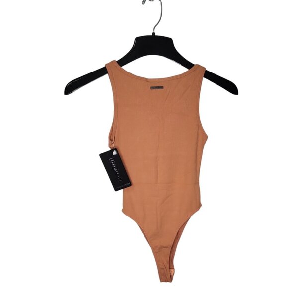 Alphalete Monarch Collection Women's Cut Out Sandstone Bodysuit Size S - Picture 4 of 9